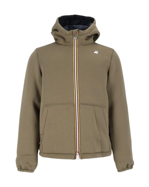 K-Way Blue Jack Spacer Hooded Jacket for men