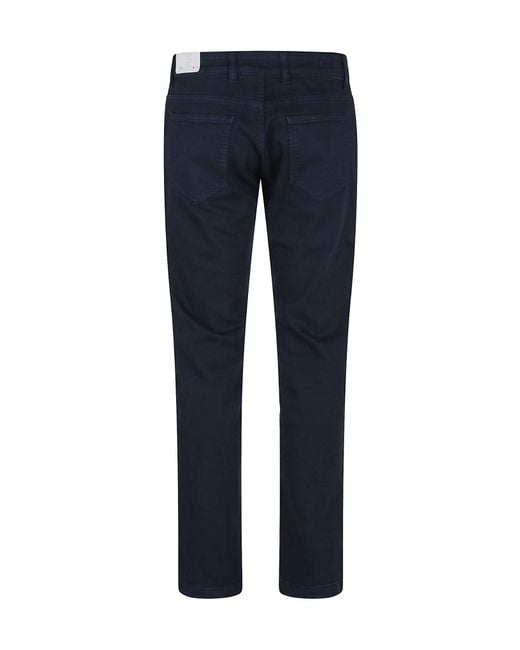 Eleventy Blue Low-Rise Tapered Jeans for men