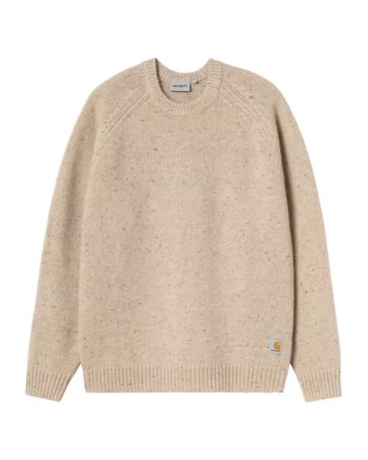 Carhartt Natural Anglistic Crewneck Knitted Sweater for men