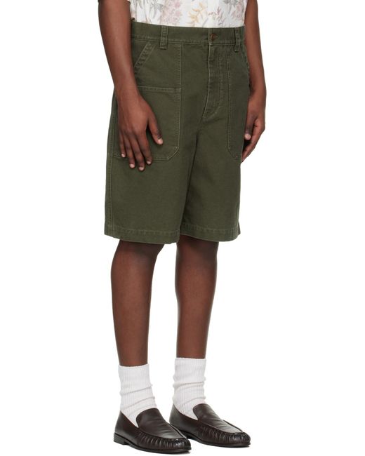 Isabel Marant Green Akyle Utility Shorts for men