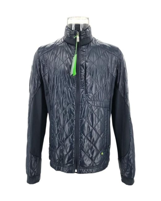 Boss Blue Quilted Cotton Clothes for men