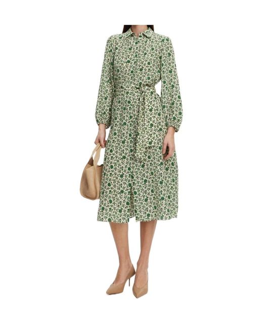 Weekend by Maxmara Green Patterned Dress