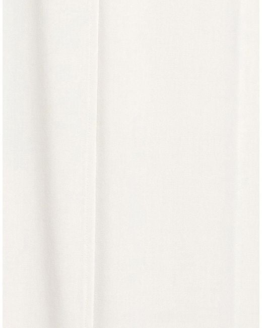 Brunello Cucinelli White Simple Solid-Color Dress
