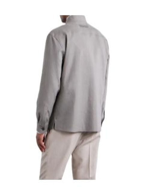 Zegna Green High Neck Oasi Shirt Jacket for men