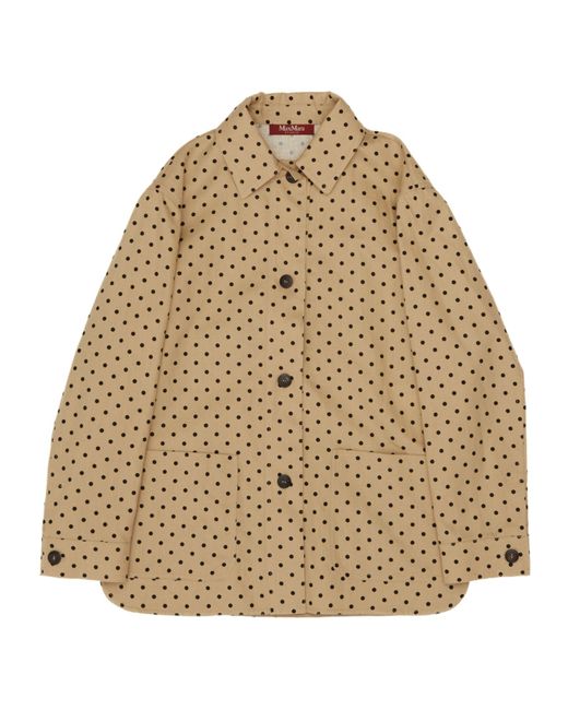 Max Mara Natural Polka-Dot Jacket