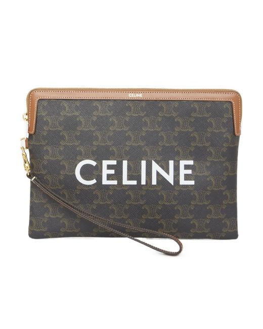 Céline Gray Small Pouch With Strap