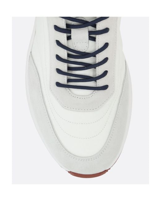 Loro Piana White Weekend Walk Lace-Up Sneakers for men