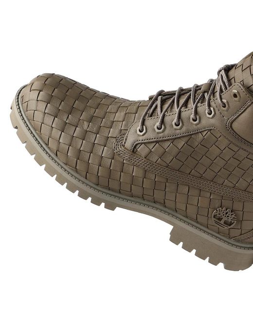 Timberland Brown Lace-Up Ankle Boots for men