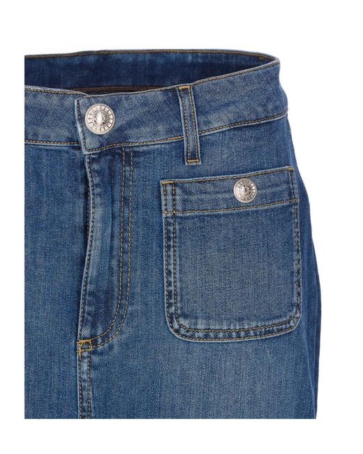 Liu Jo Blue Denim Skirt