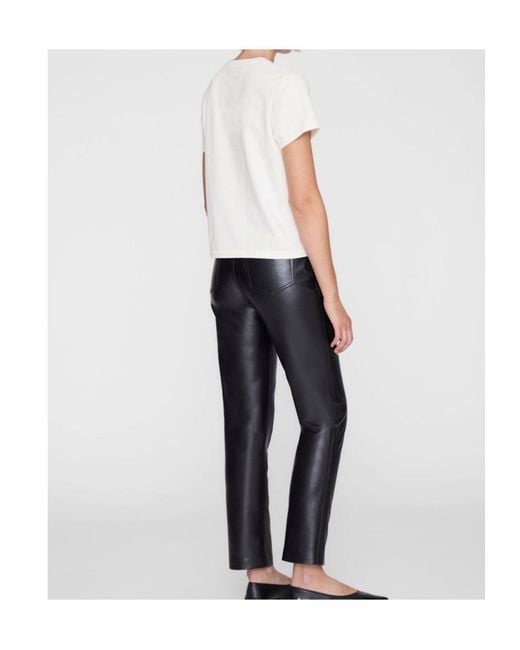 Anine Bing White Shelley Short-Sleeve T-Shirt