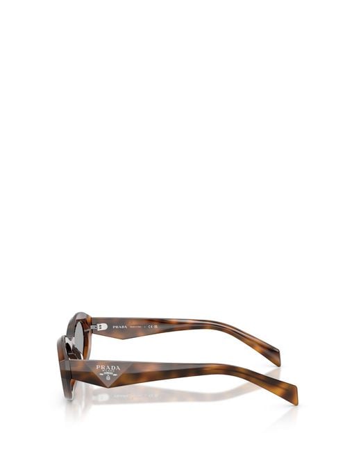 Prada White Eyewear Cat-Eye Sunglasses