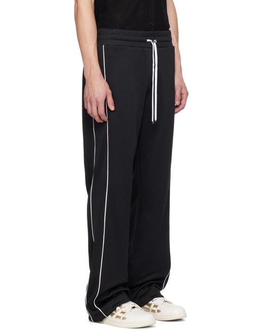 Amiri Blue Contrast-Trim Drawstring Track Pants for men