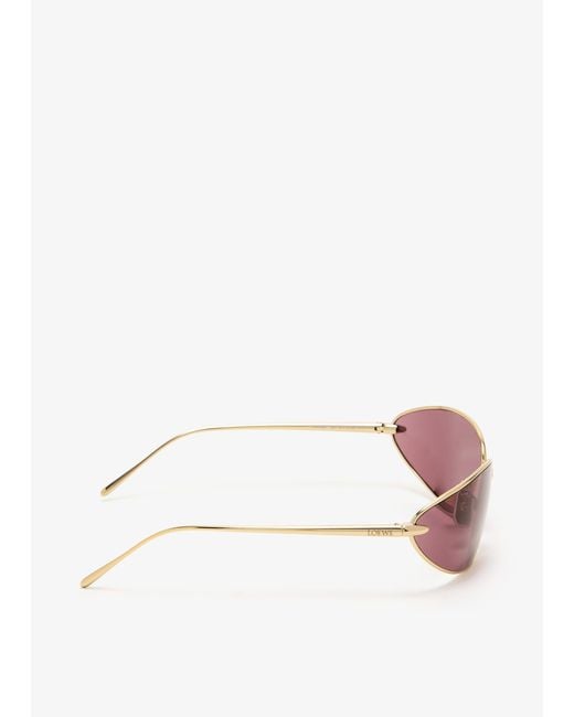 Loewe Pink Oval Frame Sunglasses