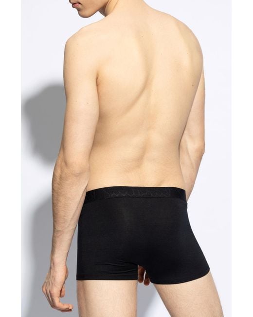 Paul Smith Black Logo-Waistband Briefs (Pack Of Three) for men