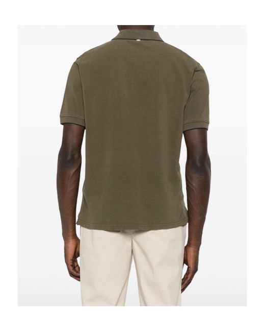 Herno Green Logo-Embroidered Polo Shirt for men