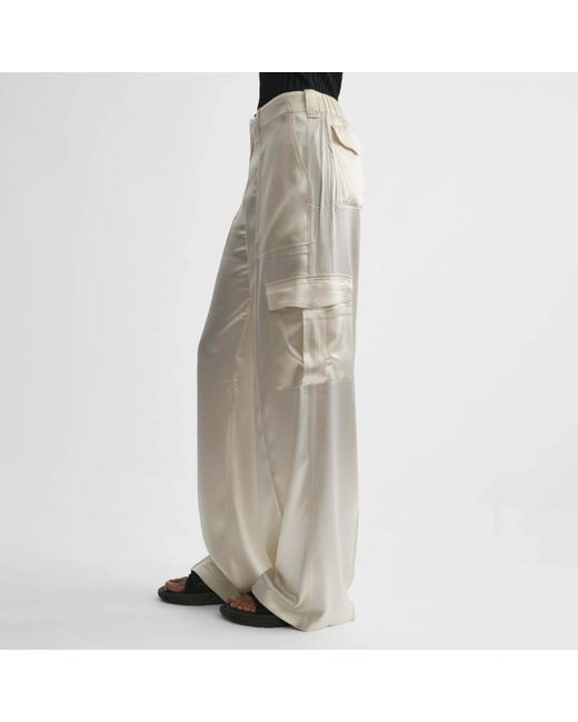 Phoebe Philo White Belt Loops Slacks