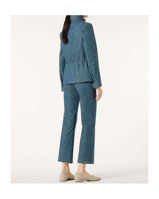 Loro Piana Blue Long-Sleeved Jacket