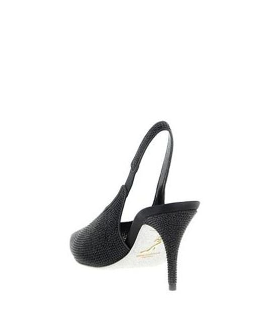 Rene Caovilla Black René Caovilla Jinny Slingback Pumps