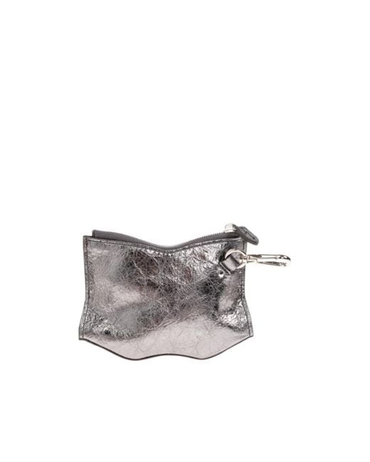 McQueen White Logo Keychain Wallet