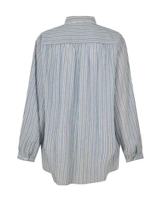 Isabel Marant Gray Simple Long-Sleeve Shirt