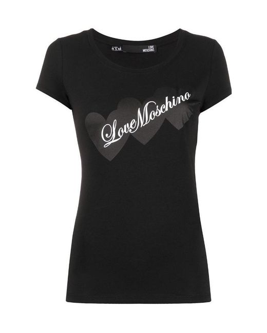 Moschino Black Love Printed T-Shirt