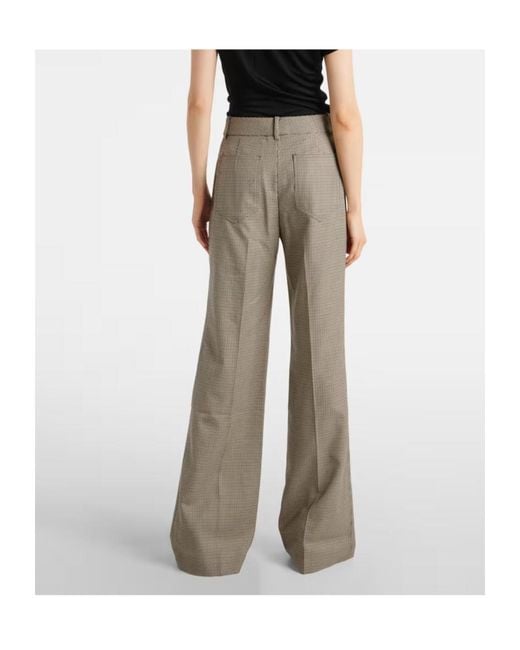 Nili Lotan Gray Flared Casual Pants