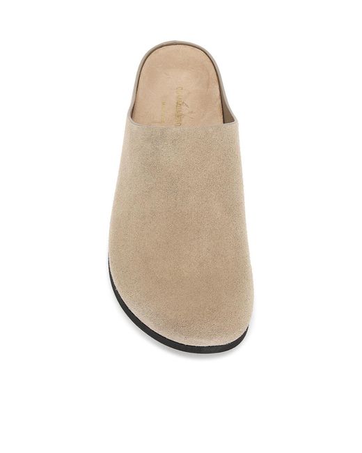 Common Projects White Slip-On Suede Clogs for men