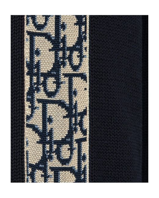 Dior Blue Homme Crewneck Knitted Jumper for men