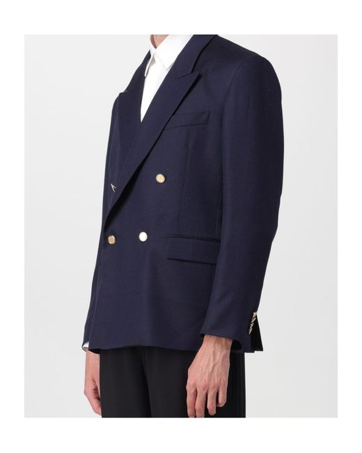Lardini Blue Long-Sleeved Suit Jacket for men