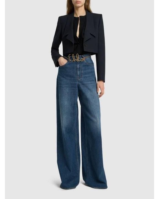 Chloé White Logo Belt