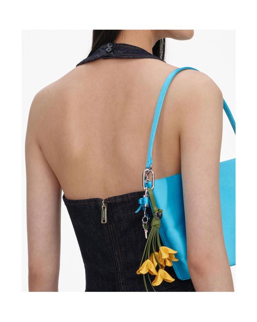 Self-Portrait Blue Denim Halterneck Mini Dress