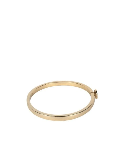 COACH White Hinged Bracelet