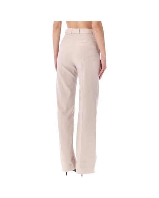 Frankie Shop Pink Casual Pants With Belt Loops