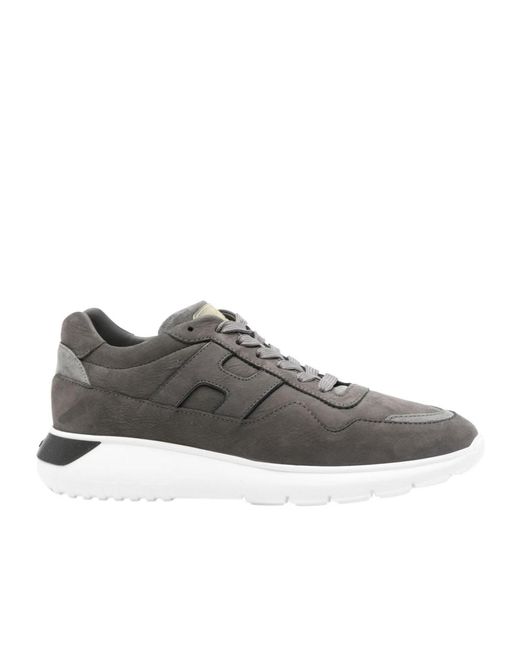 Hogan Gray Interactive 3 Lace-Up Sneakers for men