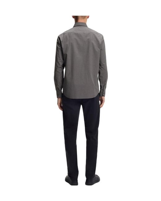 Boss Gray Button-Down Shirt for men