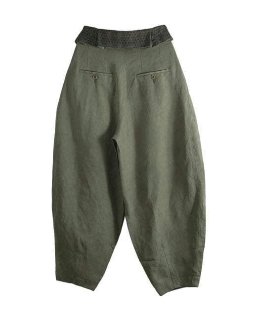 Uma Wang Green Pale Pants