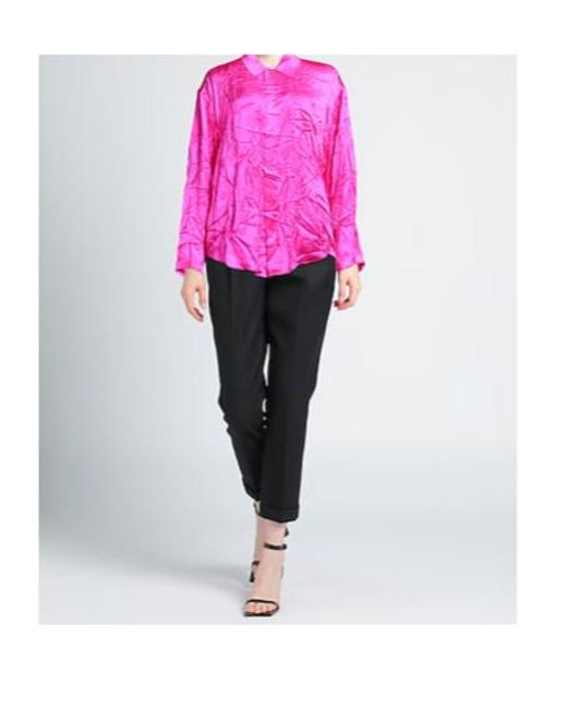 Balenciaga Pink Silk Shirts Blouses