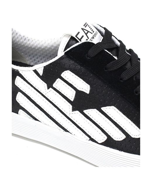 EA7 Black Logo Details Casual Sports Shoes