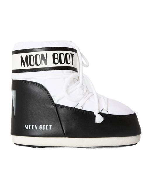 Moon Boot White Simple Low-Top Shoes