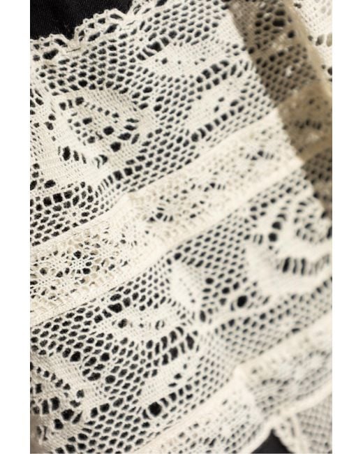 Zimmermann Black Lace-Insert Dress