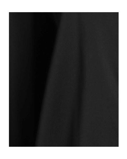Jacquemus Black Satin Long-Sleeved Top