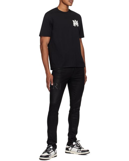 Amiri Black Ma Core Logo T-Shirt for men