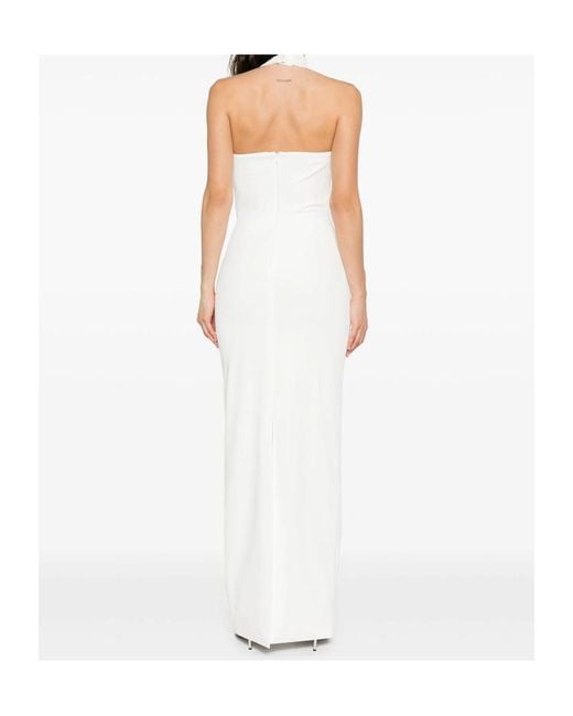 Solace London White London Halterneck Midi Dress