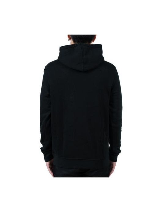 Marcelo Burlon Black Logo Printed Hooded Sweater for men