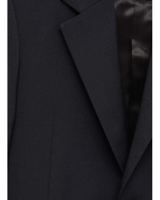 Loewe Blue Single-Breasted Tailored Blazer