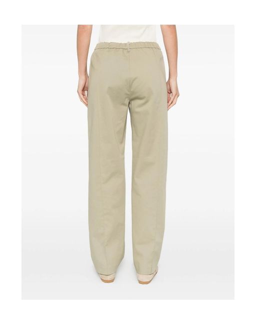 Fabiana Filippi Natural Elastic Waist Casual Pants