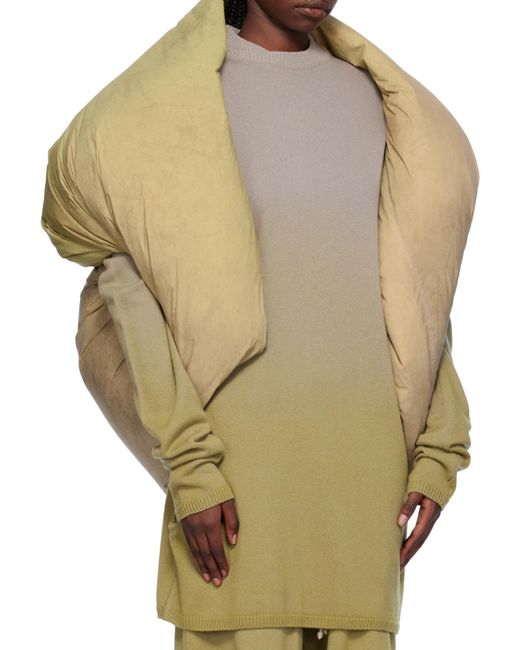 Moncler Green Rick Owens Donut Gradient Effect Jacket for men