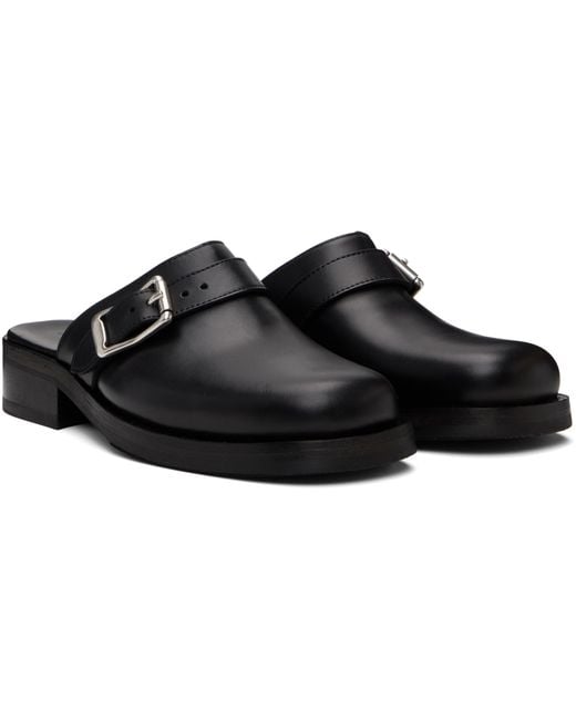 Our Legacy Black Camion Buckle Detailed Mules for men