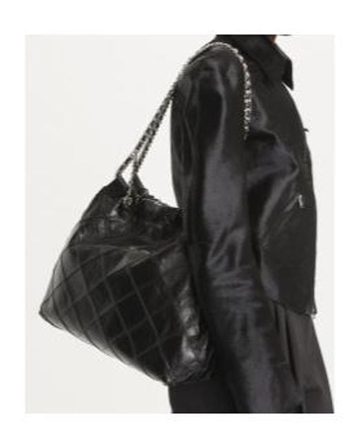 Tory Burch Black Fleming Hobo Bag