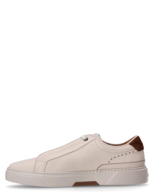 Boss Multicolor Leather Low-Top Sneakers for men